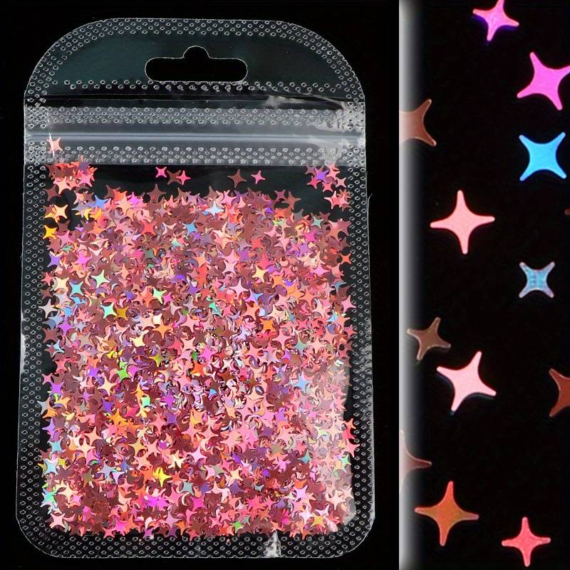 1 Bag Holographic Little Star Glitter Flakes - Temu